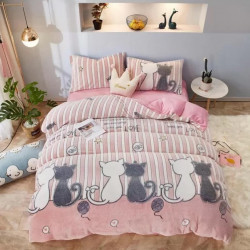 Lenjerie Pufoasa Cocolino cu 2 Fete, 4 Piese, Pat 2 Persoane, LCJ-32
