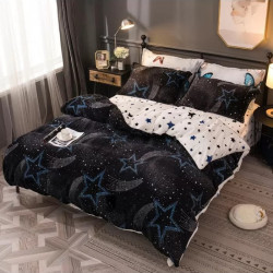 Lenjerie Pufoasa Cocolino cu 2 Fete, 4 Piese, Pat 2 Persoane, LCJ-43