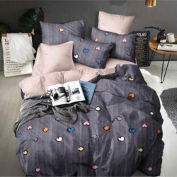 Lenjerie de Pat 1 Persoana, Finet Satinat, Little Hearts, FNJ1-28