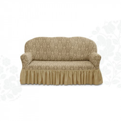 Husa Multielastica Jacquard, Pentru Canapea 3 Locuri, cu Volan, Model 3