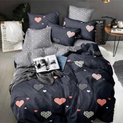 Lenjerie de Pat 1 Persoana, Finet Satinat, Lovely Hearts, FNJ1-18