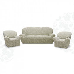 Set Huse Multielastice Jacquard, Pentru Canapea 3 Locuri si 2 Fotolii, Model 3