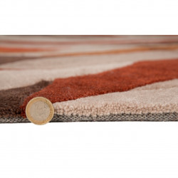Covor Infinite Splinter Orange, Flair Rugs, 160 x 220 cm, 100% poliester, portocaliu/bej
