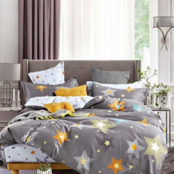 Lenjerie de Pat din Finet, Pat 2 Persoane, Dreamy Stars, FNJ-141