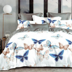 Lenjerie de Pat 1 Persoana, Finet Satinat, Beautiful Butterflies, TF1-04