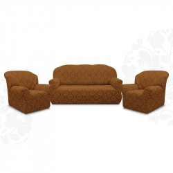 Set Huse Multielastice Jacquard, Pentru Canapea 3 Locuri si 2 Fotolii, Model 5