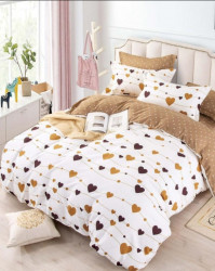 Set Lenjerie Finet, Cearceaf de Pat cu Elastic, 6 Piese, Pat 2 Persoane, FNJE-40