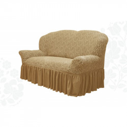 Husa Multielastica Jacquard, Pentru Canapea 3 Locuri, cu Volan, Model 2