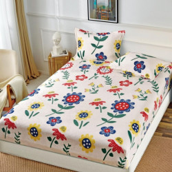 Husa de Pat Cocolino cu Elastic + 2 Fete de Perna pentru Pat Dublu, HCJ-24