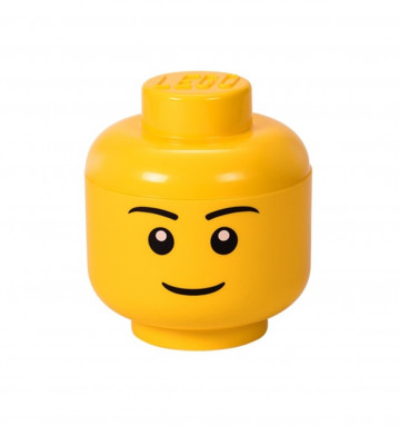 Cutie de depozitare Boy S, LEGO, 200 ml, polipropilena, galben