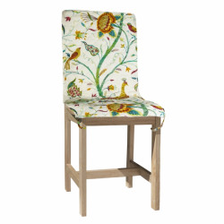 Husa spatar scaun 47x100 cm, Pauni, 100% bumbac, multicolor