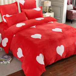 Set Lenjerie Pufoasa Cocolino cu 2 Fete, 6 Piese, Pat 2 Persoane, Reddy, LCJ6-16