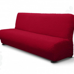 Husa Elastica Creponata, Pentru Canapea 3 Locuri, Fara Brate, Multicolor