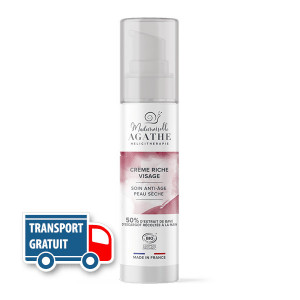 Cremă bogat hidratantă organică, tratament anti-age pentru piele uscată sau foarte uscată, 50% extract din mucus de melc nestresat, 50ml
