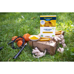CURCUMA BIO - Turmeric și ulei de Ghimbir 20 fiole, 200ml, sustine imunitatea, antiinflamator natural