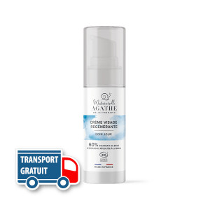 Cremă regenerantă de zi, organică, 60% mucus de melc nestresat, recoltat manual, 50ml