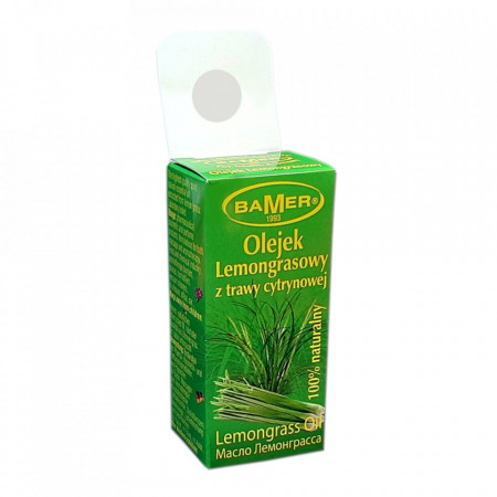 Ulei Esential de Lemongrass Bamer, natural, pentru aromoterapie, cosmetica, baie, masaj, 7ml, foto 2