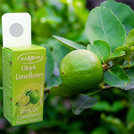 Ulei Esential de Lime Bamer, natural, pentru aromoterapie, cosmetica, baie, masaj, 7ml, foto 1