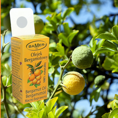 Ulei Esential de Bergamota Bamer, natural, pentru aromoterapie, cosmetica, baie, masaje, foto2