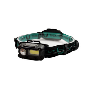 Lanterna Frontala LED 2 x LED Cree XP-E 3W + COB 3W Senzor Miscare, 1200mAh-ft1