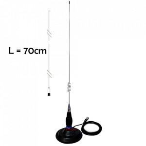 Antena Radio CB Megawat ML 70 cu Baza Magnetica 145PL ft1