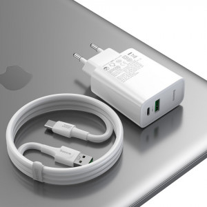 Incarcator Priza Baseus Mufa USB-C + Mufa USB, 30W, TZCCFS-H02 Foto 4 Powermag