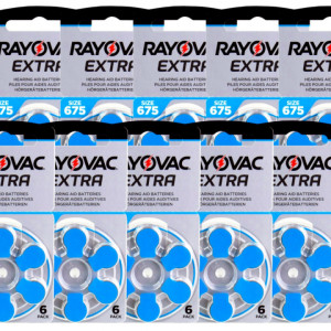 Baterii pentru Proteze auditive Rayovac 675 zinc air cutie 60 bucati-ft2