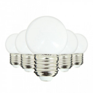 Set 5 becuri LED 4W Xanlite montura E27 G45, multicolore, pentru ghirlande exterior-ft3