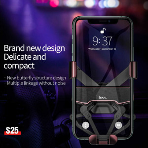 Suport Auto Universal Hoco Selected Guide S25 Negru, Foto 4