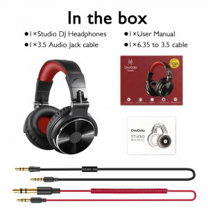 Casti Audio OneOdio Over Ear Stereo Pro 10 Red_1