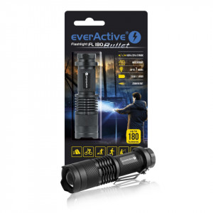 Lanterna LED EverActive Bullet, Cree XP-E2 LED, Focus-Beem FL-180 FOTO 3