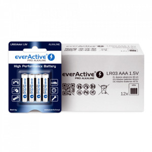Set Baterii Everactive AAA / LR03 Pro-Alcaline, 48 bucati