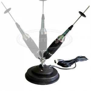 Antena CB Delta 862 cu Baza Magnetica, 250W PEP, 77cm