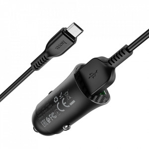 Incarcator-auto-Hoco-z39-2-USB-QC3.0-18W-Cablu-micro-USB-black-foto(3)