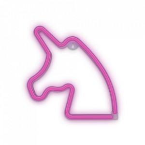 Ornament interior Neon LED Unicorn pink USB-ft1