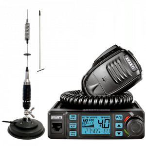 Set Statie CB Avanti DELTA pro-vox, cu Antena CB Delta 862 Mag, 77cm