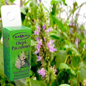 Ulei Esential de Patchouli Bamer, natural, pentru aromoterapie, cosmetica, baie, masaj, 7ml, foto 1