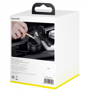 Scrumiera Auto Baseus tip Pahar cu Capac si LED Iluminare Interior, Neagra, Foto 5