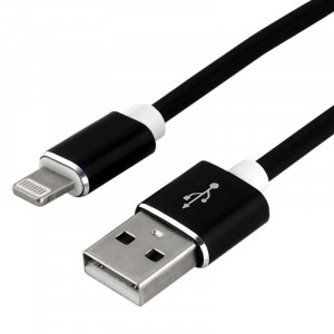 cablu-incarcare-silicon-usb-lighting-iPhone-fast-charge-1m-2.4A-negru-foto(2)