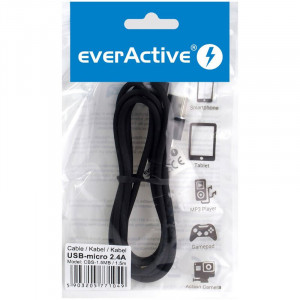 cablu-incarcare-telefon-everactive-silicon-USB-micro-USB-suport-fast-charge-2.4A-lungime-1.5m-negru-foto(4)