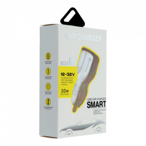 Incarcator Auto Telefon Smart Charger, Qualcomm QC3.0, 2 x USB, Foto 3