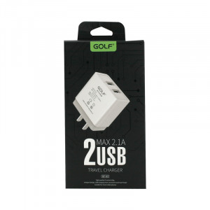 Incarcator Universal Telefon, pentru retea, Golf 2 x USB, 2,1A fara cablu