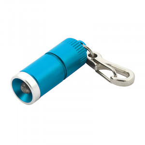 Mini Lanterna LED Breloc Chei, culoare turcoaz, aluminiu, 12grame, COD FL15 ft4