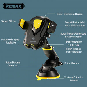 Suport Universal Telefon Remax Transformer RM-C26 Foto 3