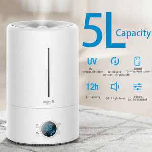 Umidificator Aer cu Ultrasunete Deerma F628S Smart, Sterilizare UV, Purificator cu Ultrasunete , Aromoterapie, 5L Foto2
