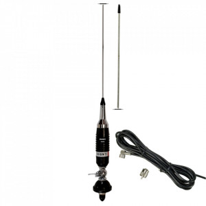 Antena CB Avanti Nova Black Edition, cu Cablu si Montura Avanti, 4m