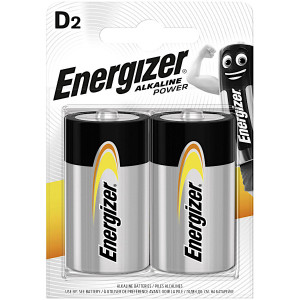 Energizer Set 2 baterii Alkaline LR20/D, Tip Alkaline Power, 1.5V