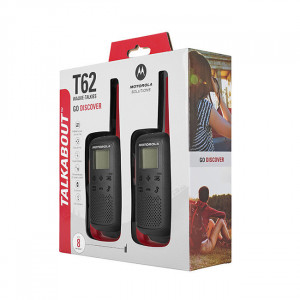 Motorola T62 Twin Pack Red, Rosu, Statii Portabile PMR, Walkie Talkie-ft4