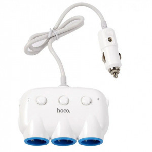 priza-tripla-bricheta-auto-Hoco-C1-multiplicator-cu-doua-port-USB_2