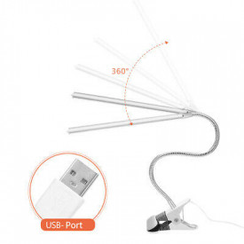 Fleksibilna USB Led lampa sa štipaljkom